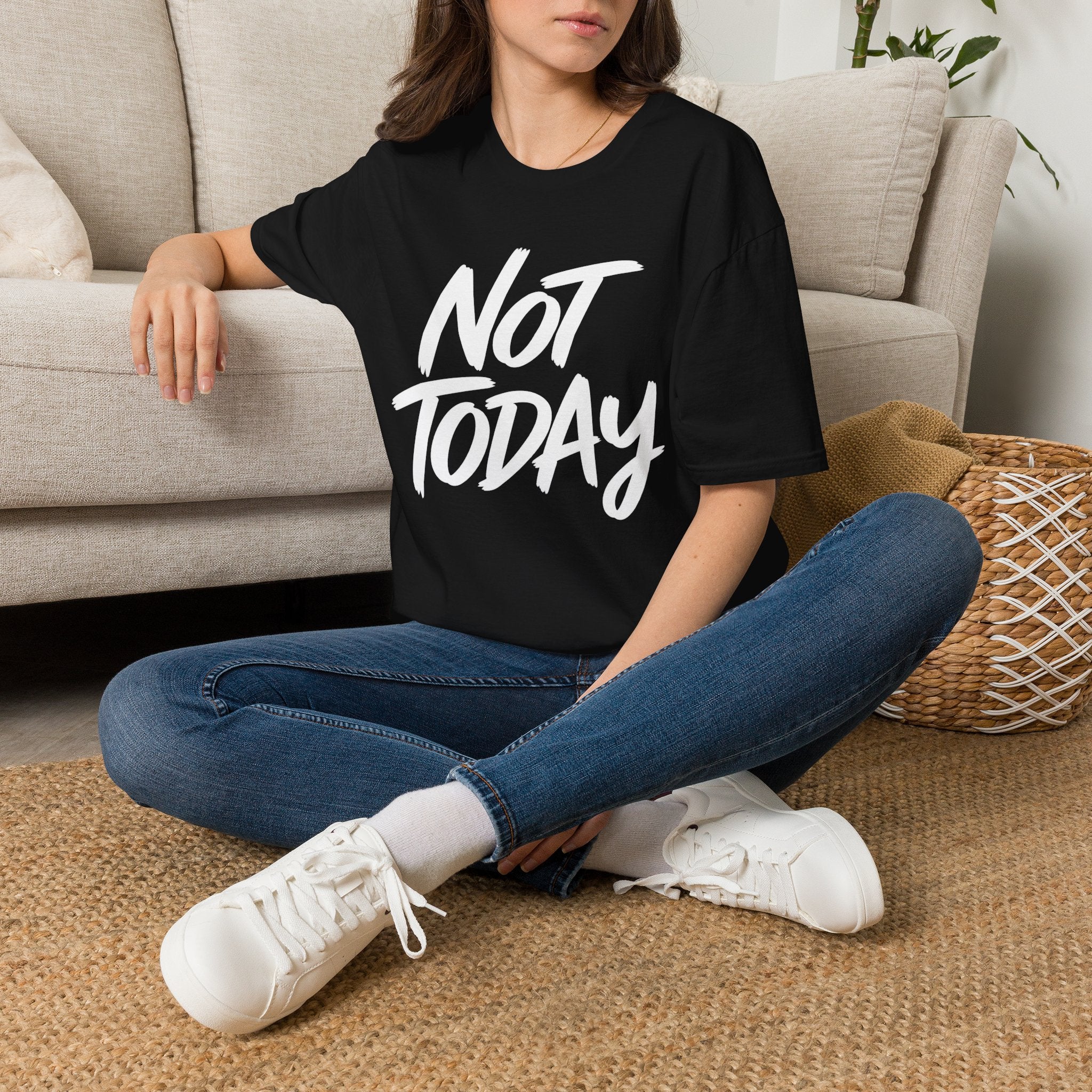 Not Today Unisex Softstyle T-Shirt | Bold Everyday Statement Shirt