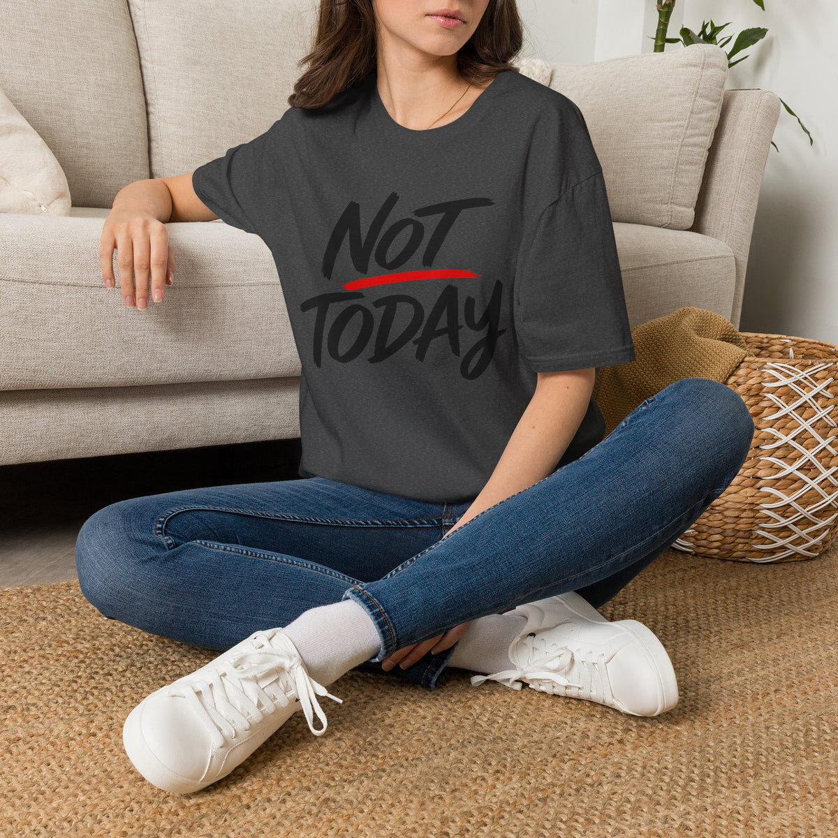 Not Today Unisex Softstyle T-Shirt | Bold Everyday Statement Shirt