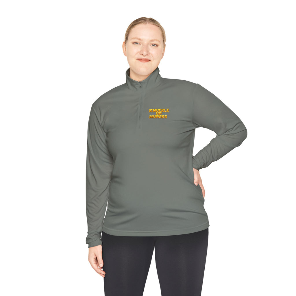 Knuckle Up Nurses Lightweight Quarter-Zip Pullover