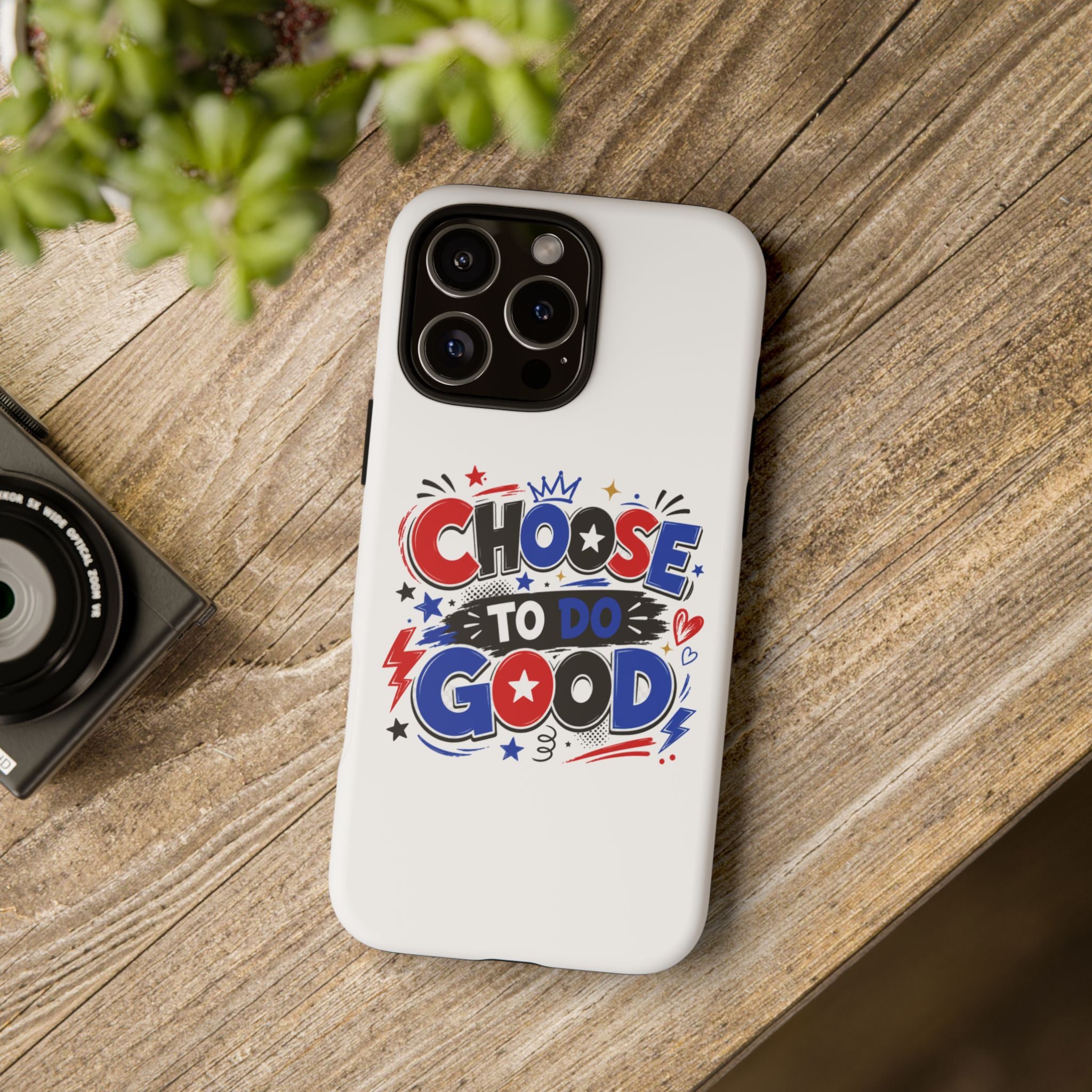 Boys Choose To Do Good Inspirational Tough Phone Case – Glossy or Matte