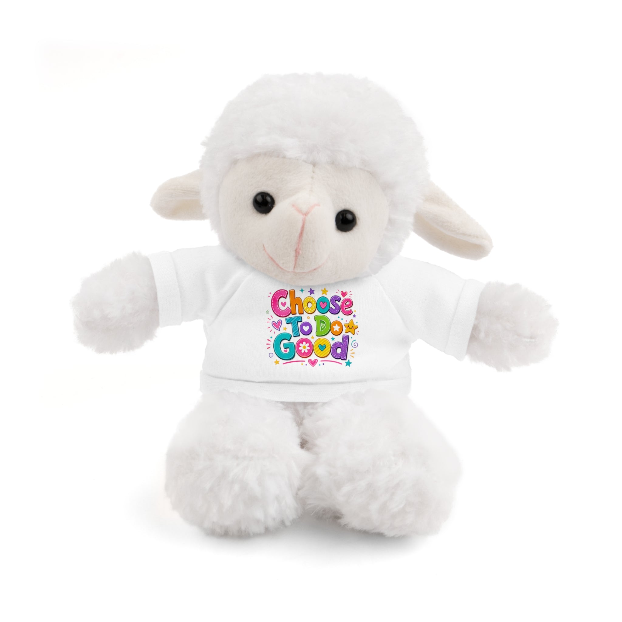 Choose To Do Good Plush Stuffed Animal with T-Shirt – Inspirational Teddy Bear & Animal Friend for Kids