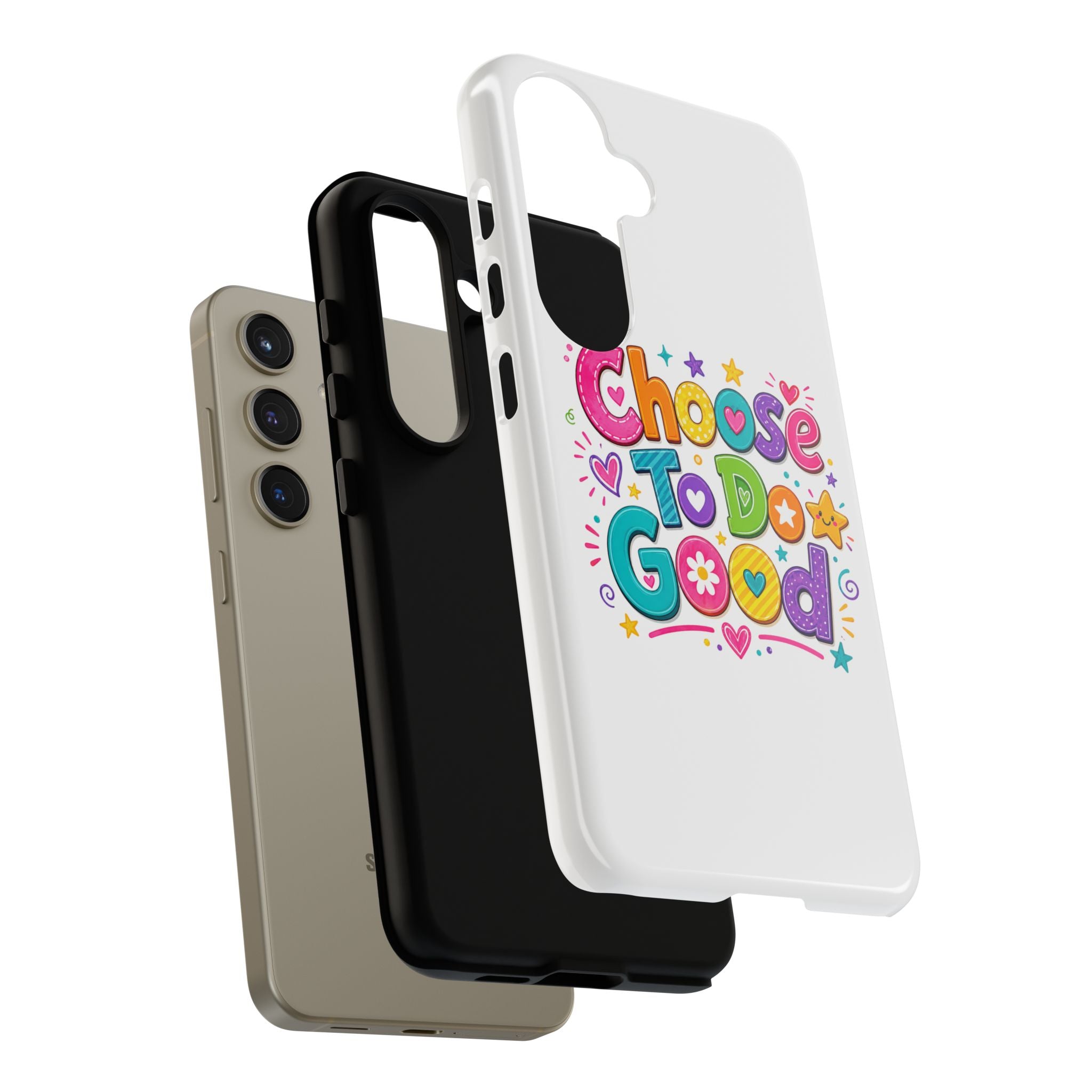 Girls Choose To Do Good Inspirational Tough Phone Case – Glossy or Matte