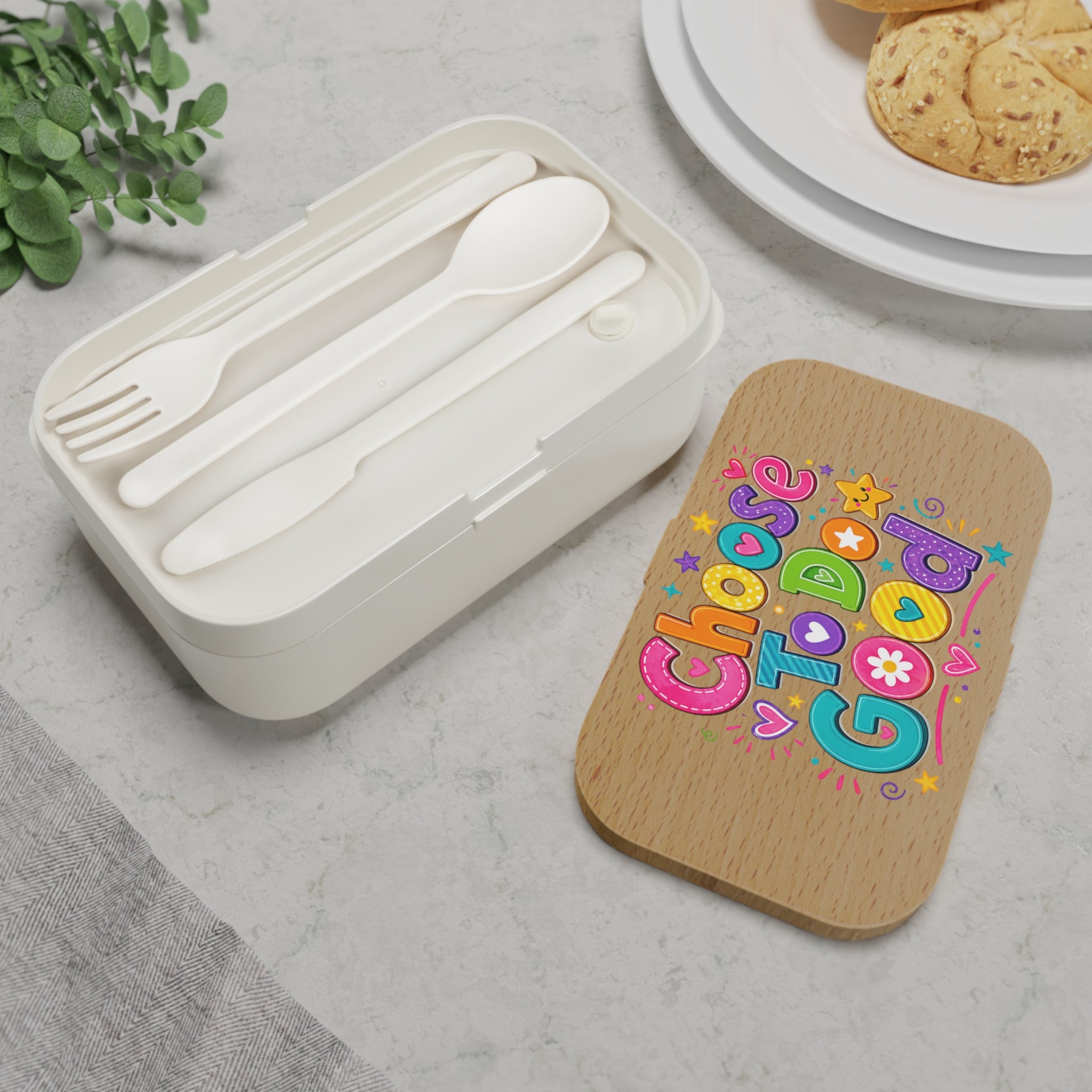 Choose To Do Good Girls Bento Lunch Box – Kids Back-to-School Lunch Container