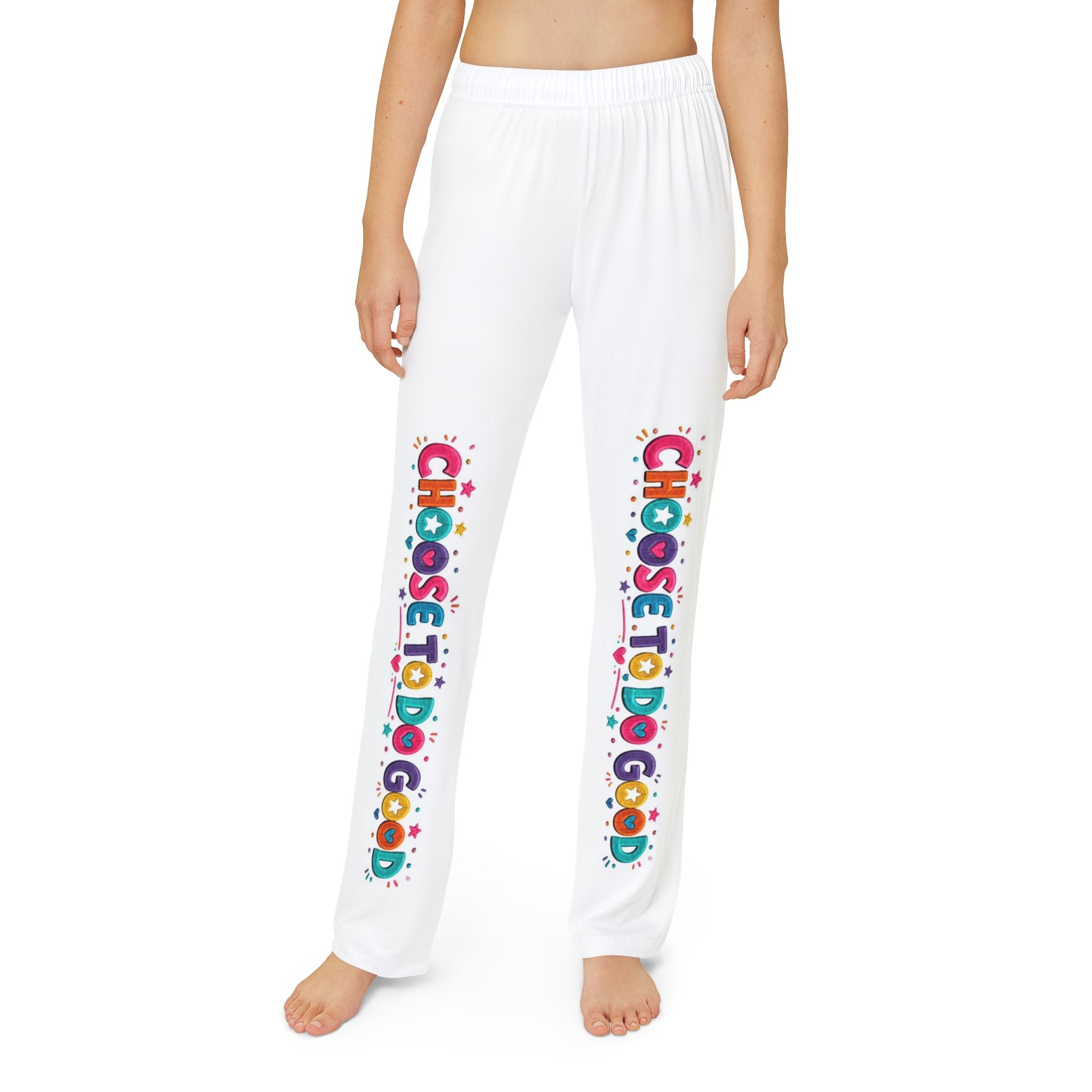 Choose To Do Good Kids Lounge Pants – Colorful Graphic