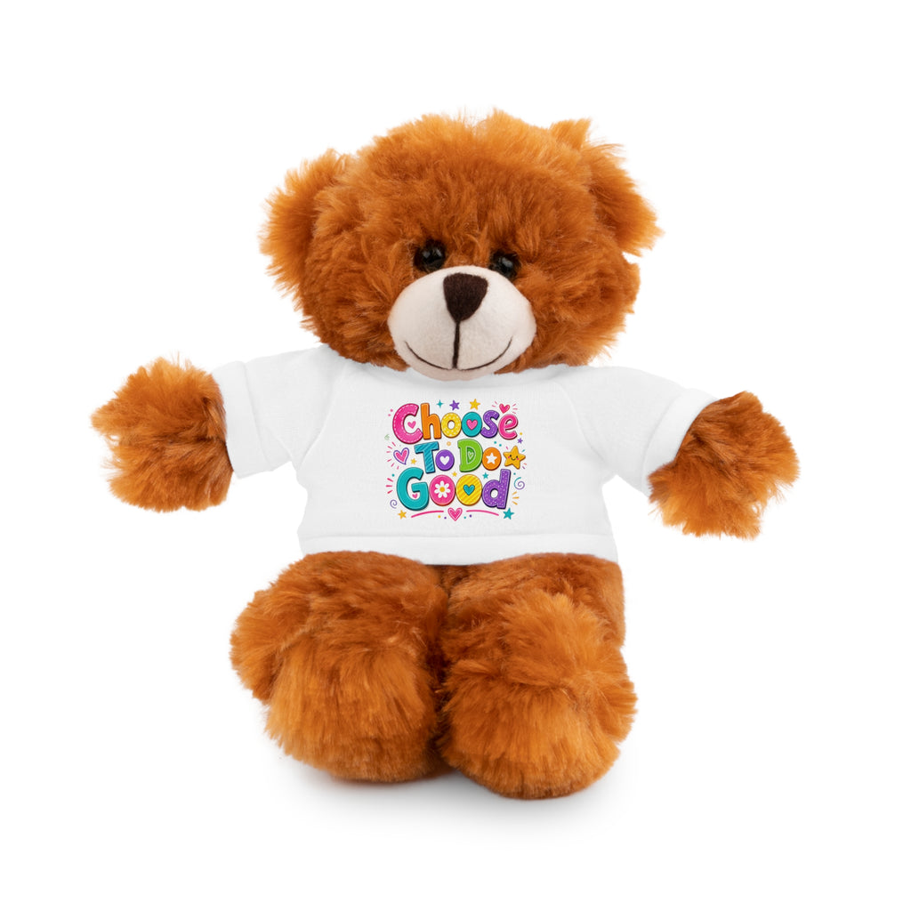 Choose To Do Good Plush Stuffed Animal with T-Shirt – Inspirational Teddy Bear & Animal Friend for Kids