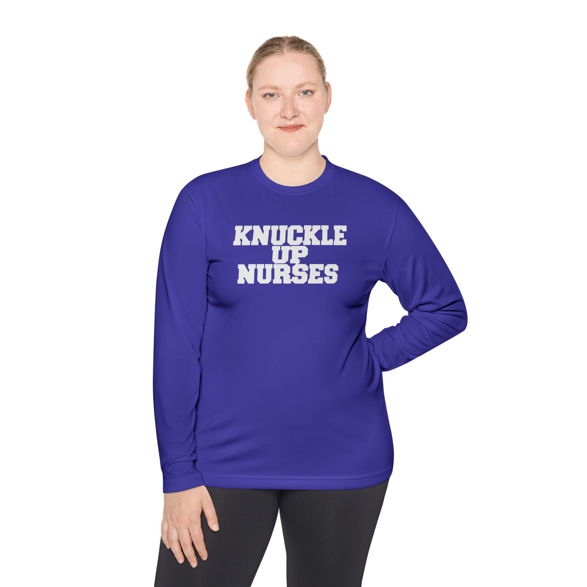 Knuckle Up Nurses Lightweight Performance Long-Sleeve Tee