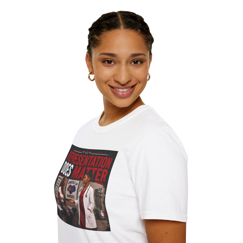 Representation Does Matter | Inspirational Graphic T-Shirt | Knuckle Up Believers