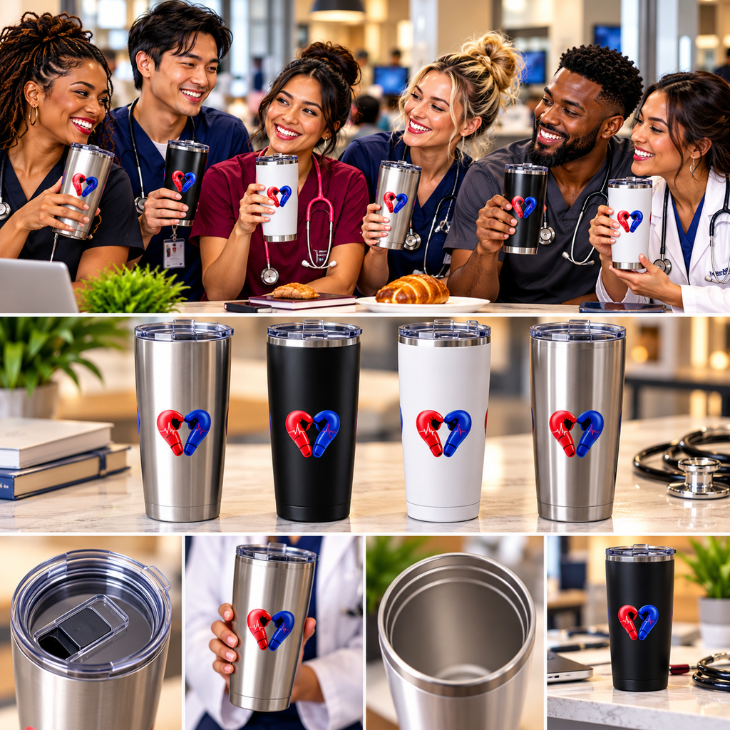 Knuckle Up Nurses Vagabond Insulated Tumbler — 20 oz