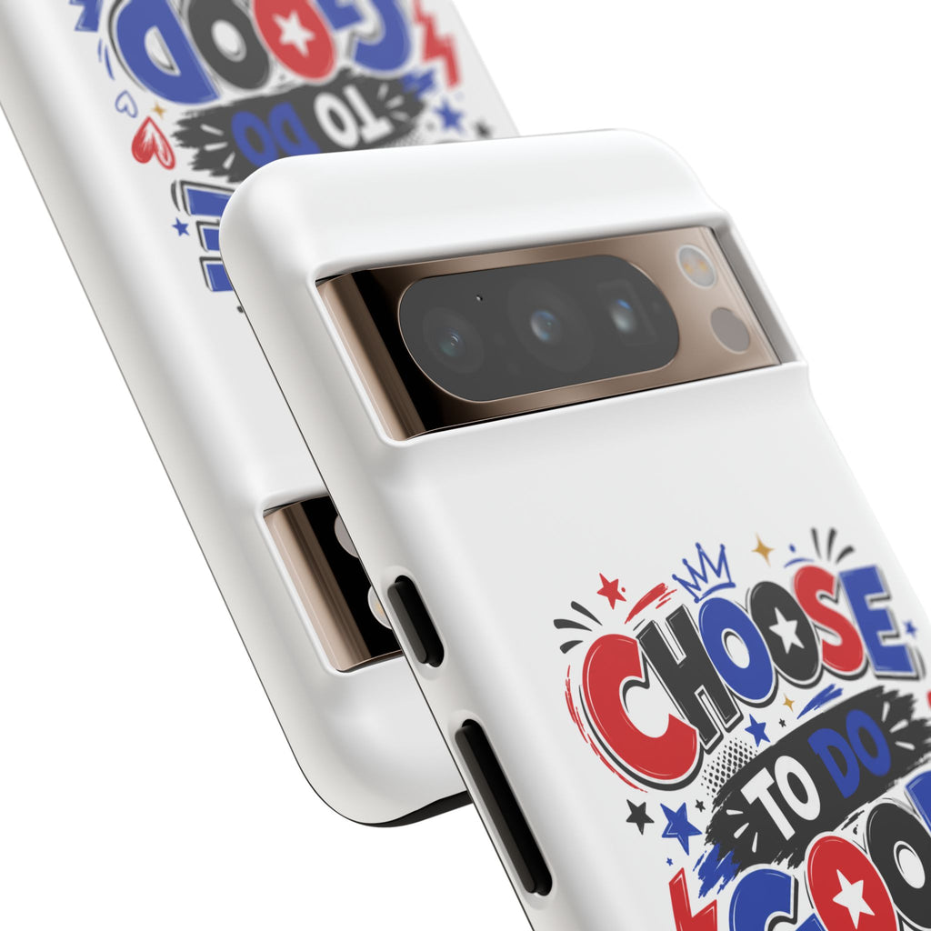 Boys Choose To Do Good Inspirational Tough Phone Case – Glossy or Matte