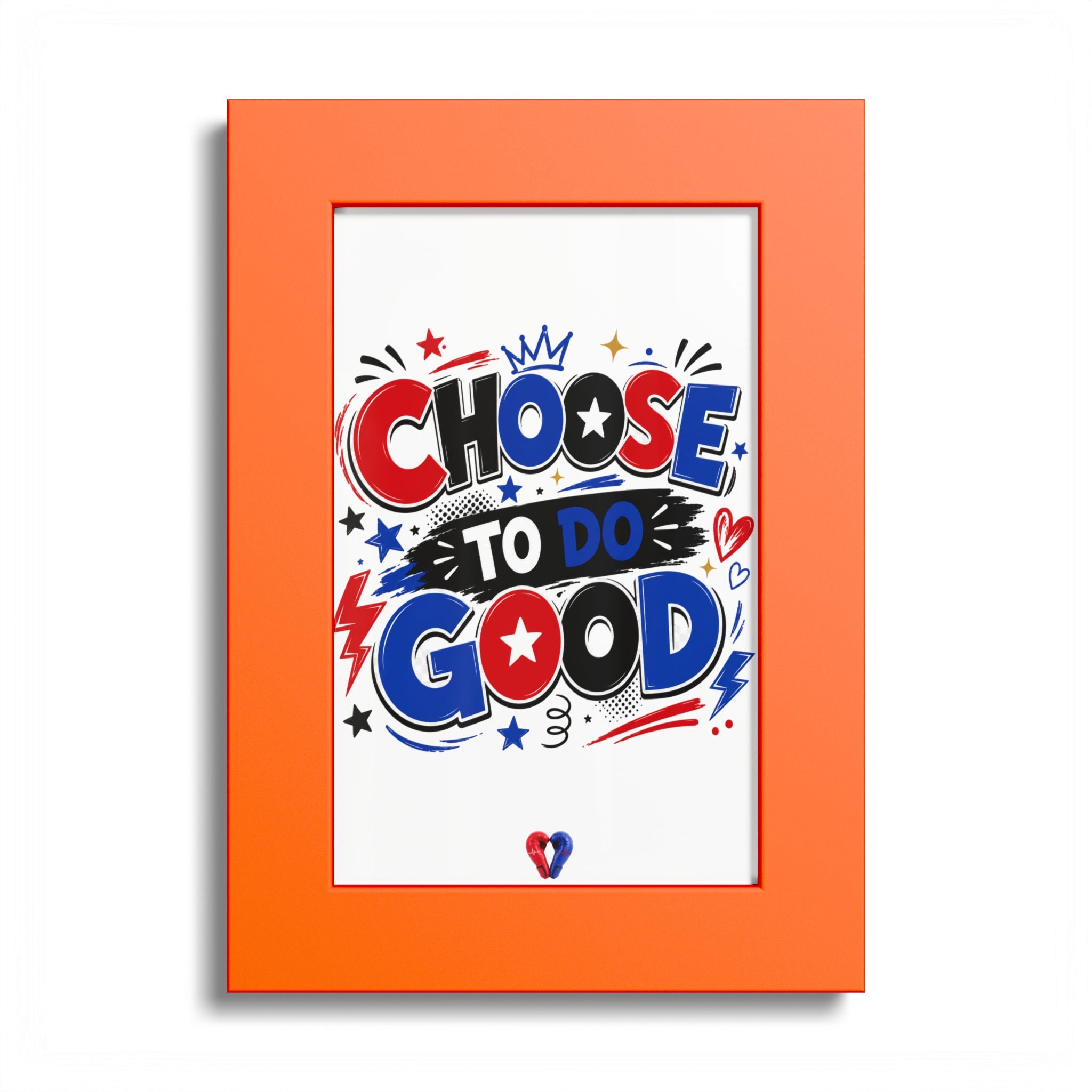 Choose To Do Good Framed Wall Art for Boys | Positive Kids Room Decor | Inspirational Children's Wall Print