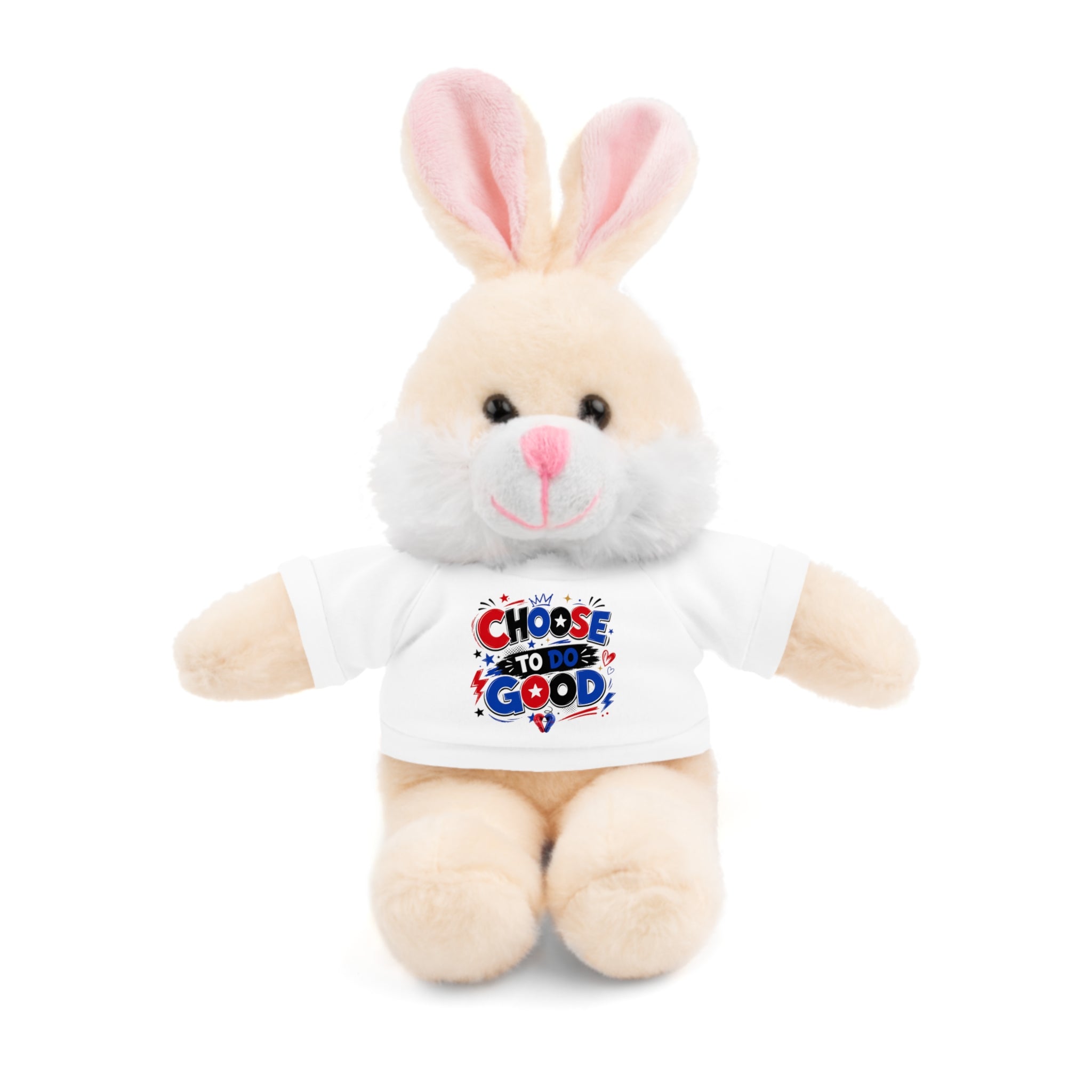 Choose To Do Good Boys Plush Stuffed Animal with T-Shirt – Inspirational Gift for Boys