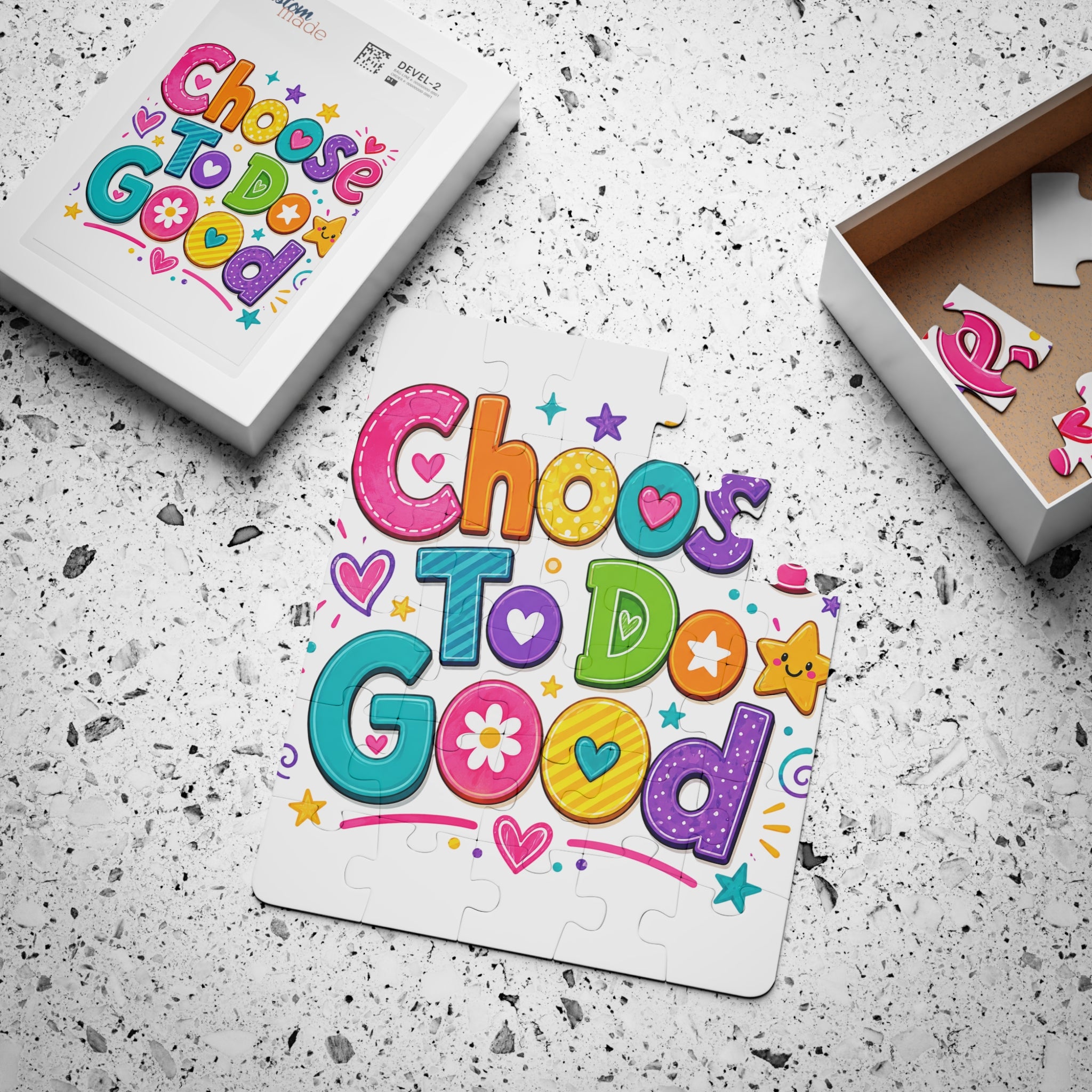 Choose to Do Good Kids Puzzle for Girls | 30-Piece Kindness Puzzle | Positive Character Building Activity | Preschool & Toddler Gift | Knuckle Up Kids