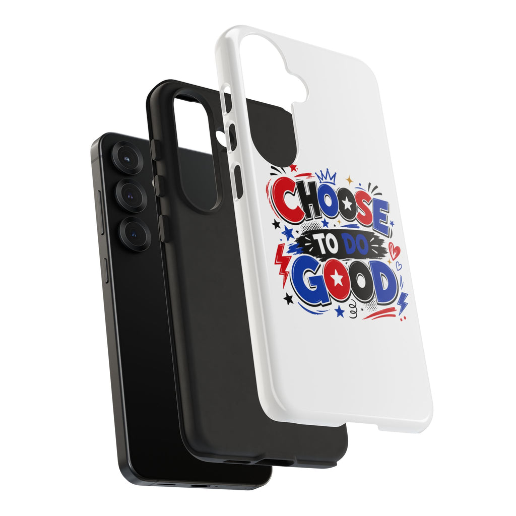 Boys Choose To Do Good Inspirational Tough Phone Case – Glossy or Matte