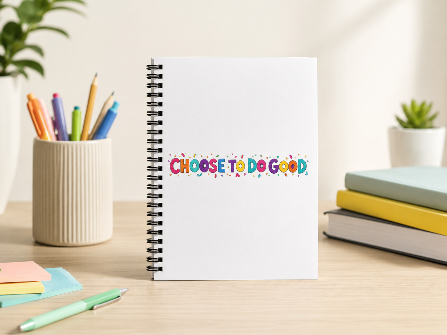 Girls Choose To Do Good Ruled Line Spiral Notebook – Knuckle Up Kids