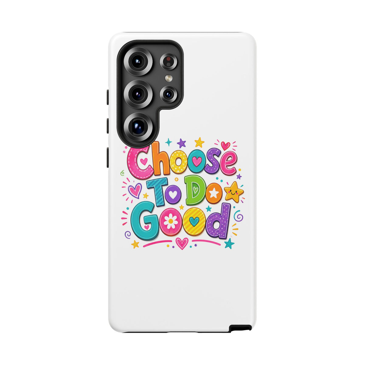 Girls Choose To Do Good Inspirational Tough Phone Case – Glossy or Matte