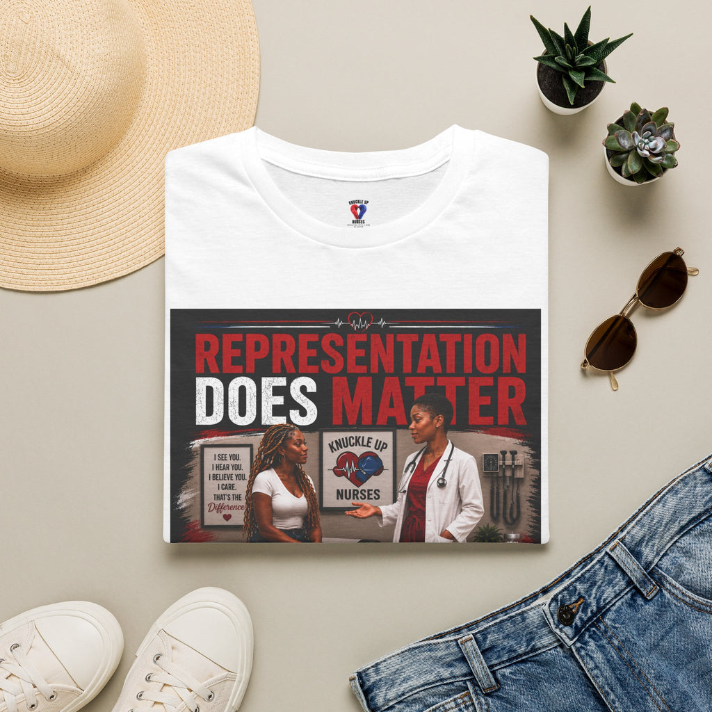 Representation Does Matter | Inspirational Graphic T-Shirt | Knuckle Up Believers