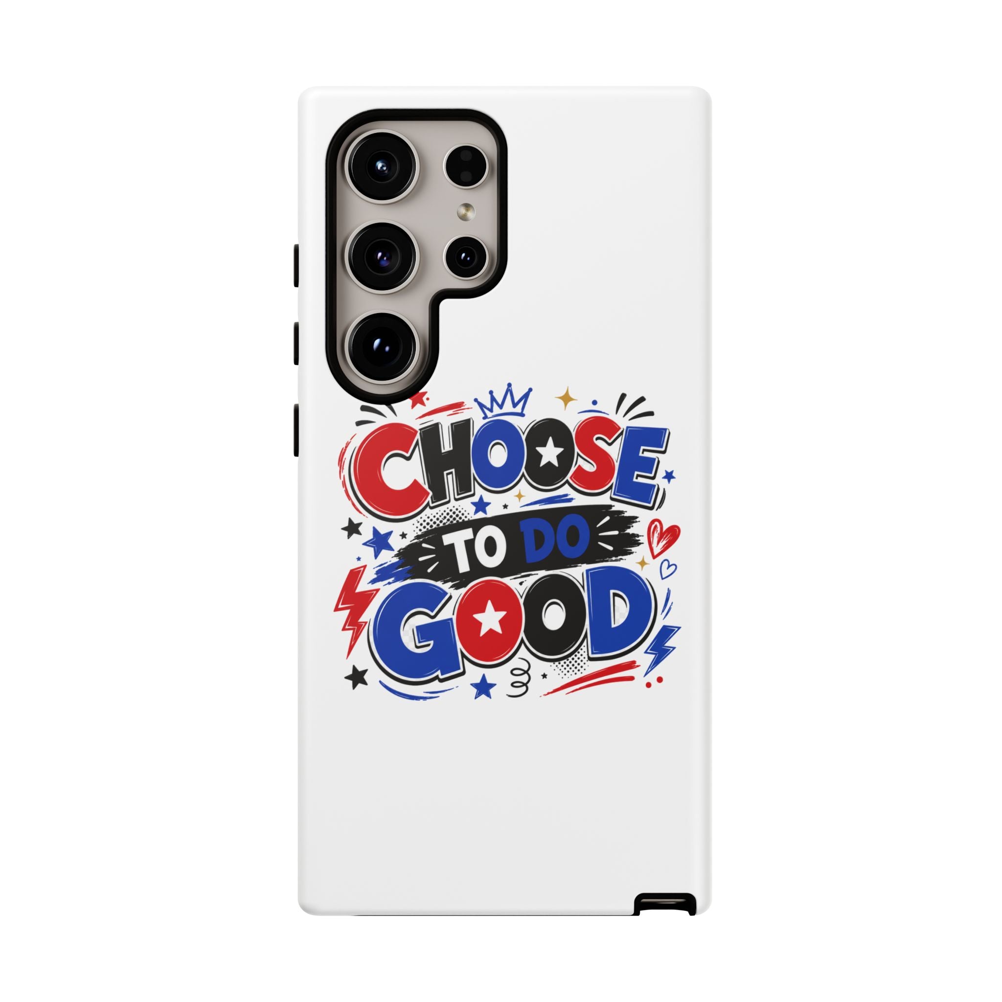 Boys Choose To Do Good Inspirational Tough Phone Case – Glossy or Matte