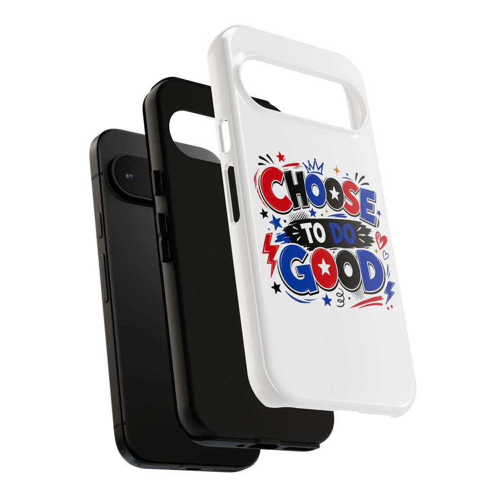 Boys Choose To Do Good Inspirational Tough Phone Case – Glossy or Matte