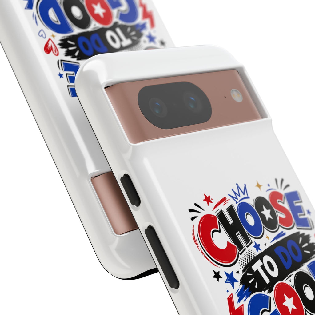 Boys Choose To Do Good Inspirational Tough Phone Case – Glossy or Matte