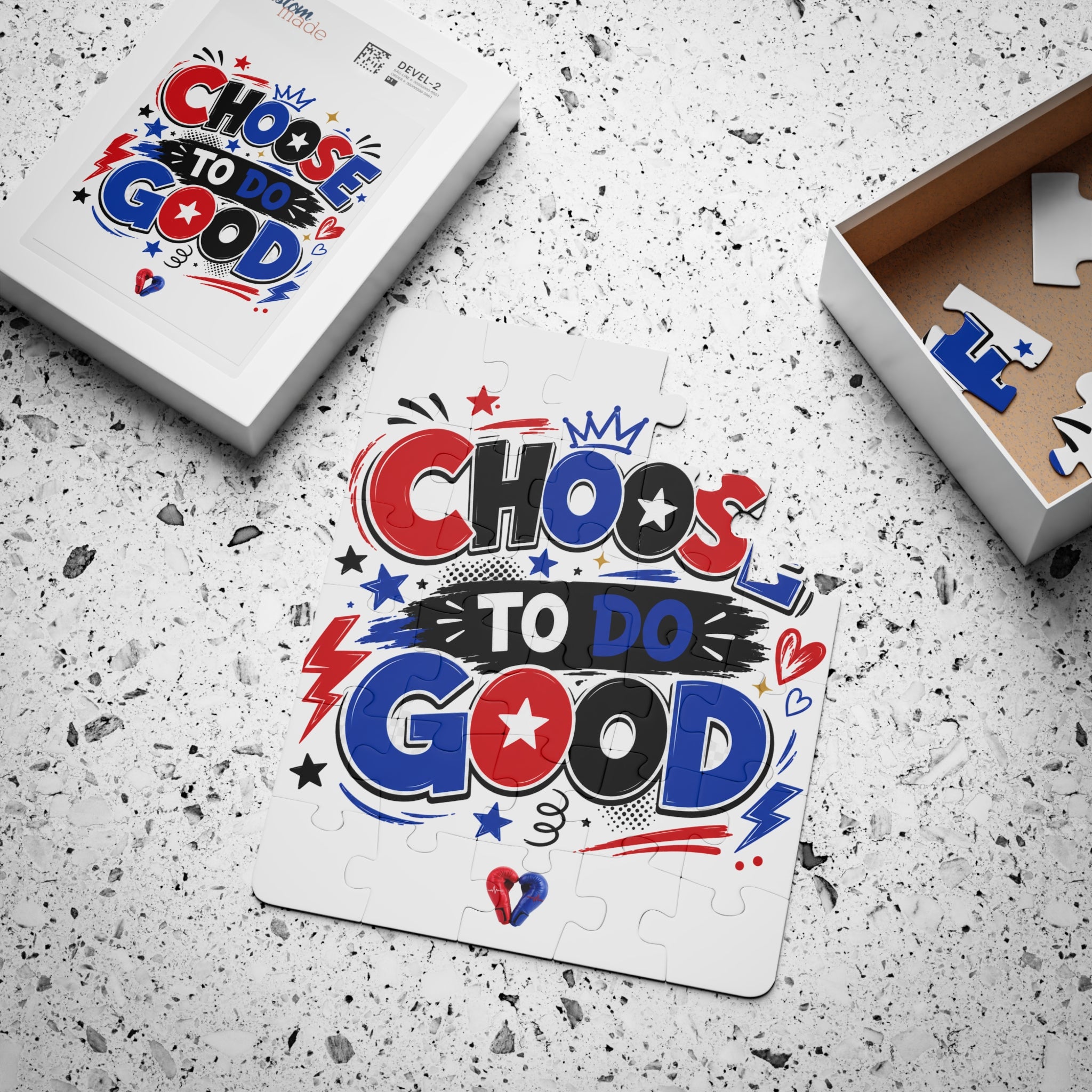 Choose to Do Good Kids Puzzle for Boys | 30-Piece Kindness Puzzle | Positive Character Building Activity | Preschool & Toddler Gift | Knuckle Up Kids