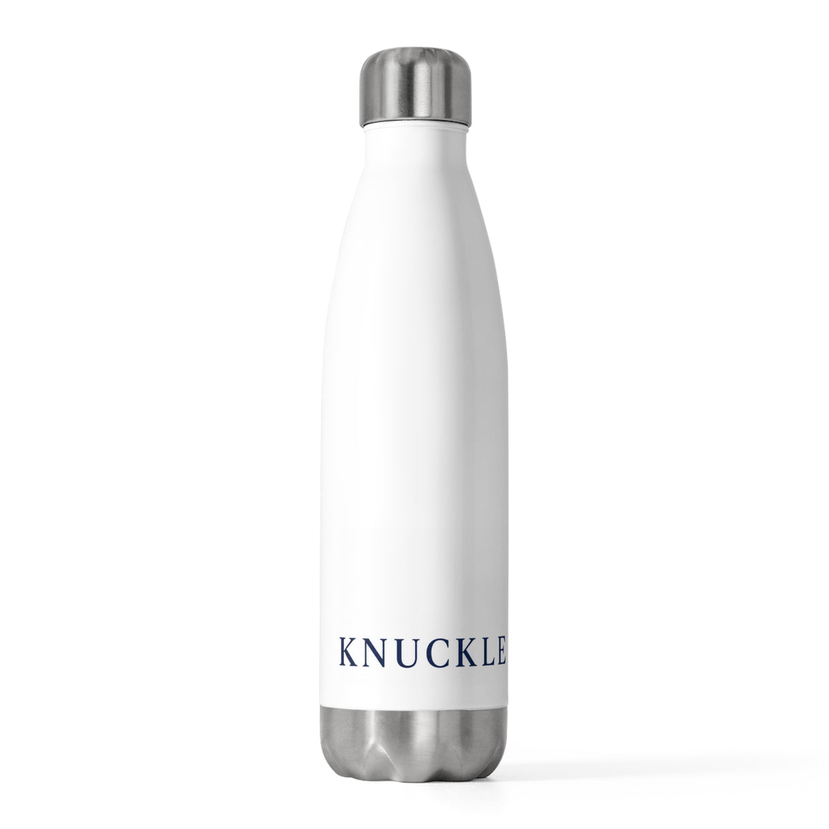 Knuckle Up Nurses 20 oz Insulated Stainless Steel Bottle – White
