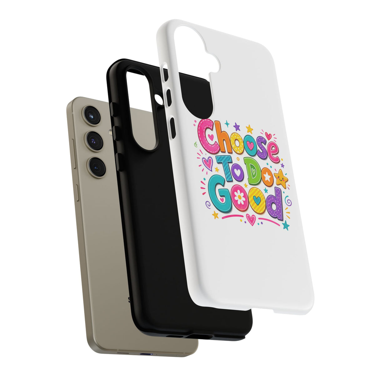 Girls Choose To Do Good Inspirational Tough Phone Case – Glossy or Matte