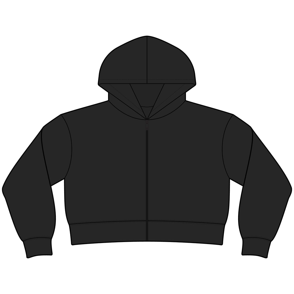 Knuckle Up Nurses Women’s Relaxed Crop Zip Hoodie