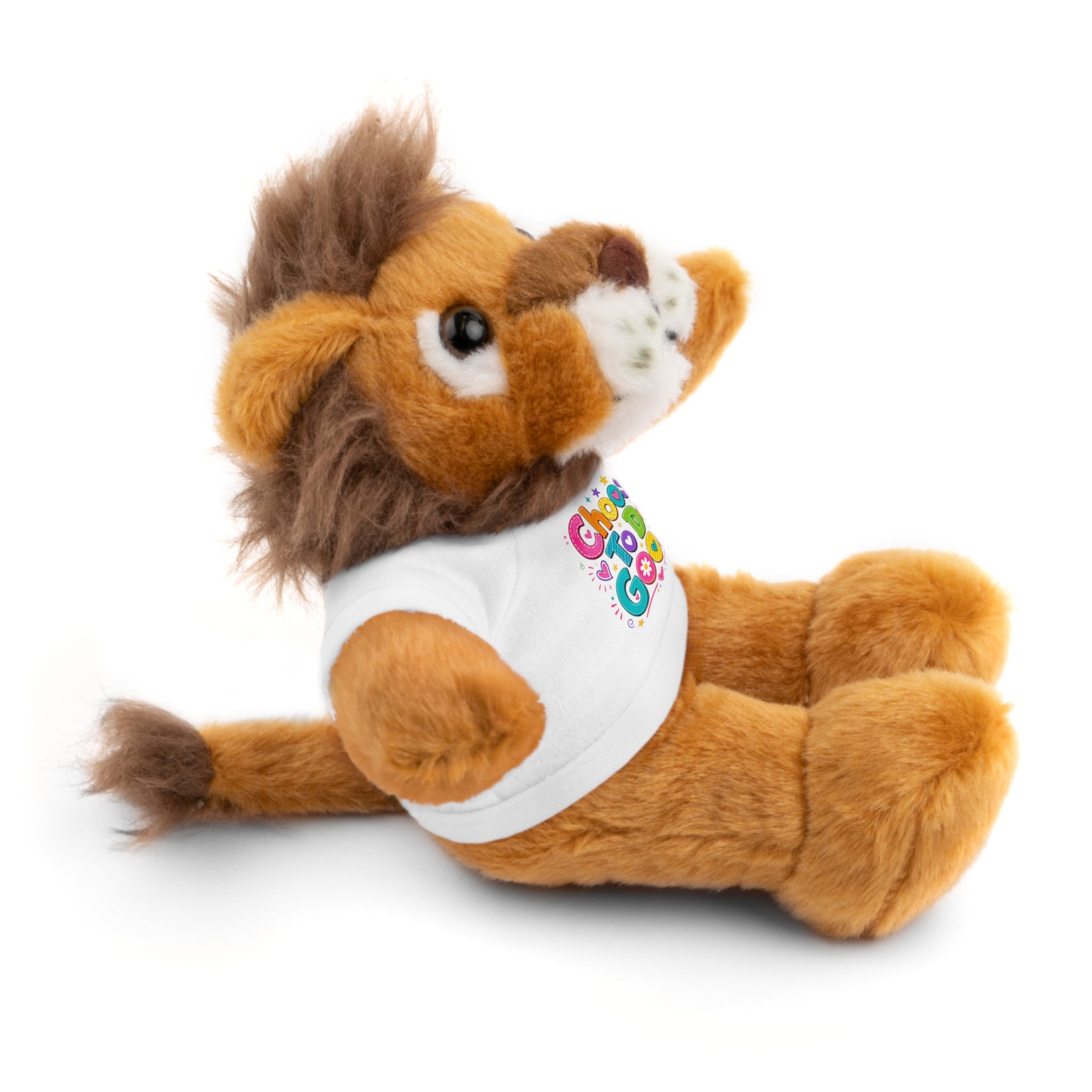 Choose To Do Good Plush Stuffed Animal with T-Shirt – Inspirational Teddy Bear & Animal Friend for Kids