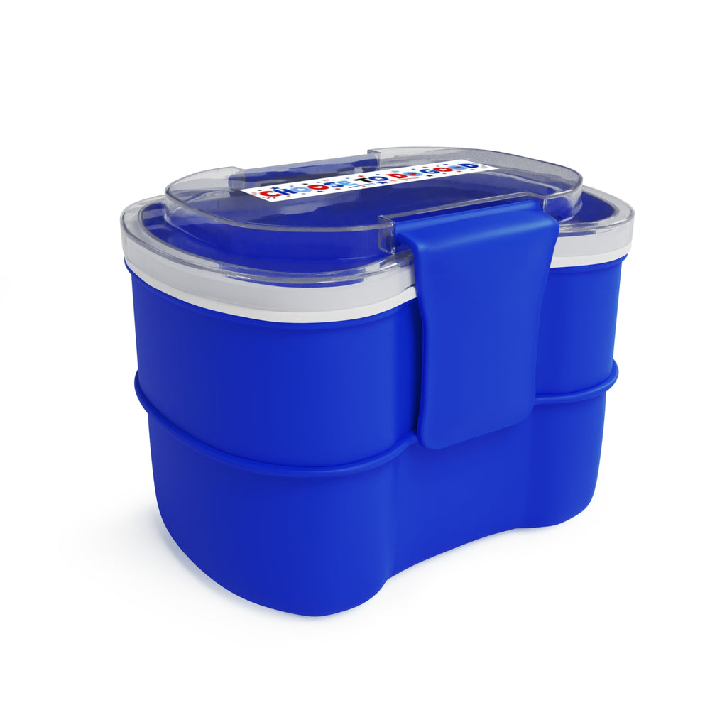 Boys Choose To Do Good Two-Tier Bento Lunch Box with Spoon