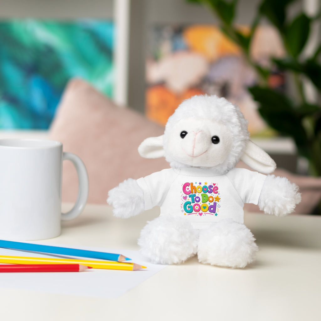 Choose To Do Good Plush Stuffed Animal with T-Shirt – Inspirational Teddy Bear & Animal Friend for Kids