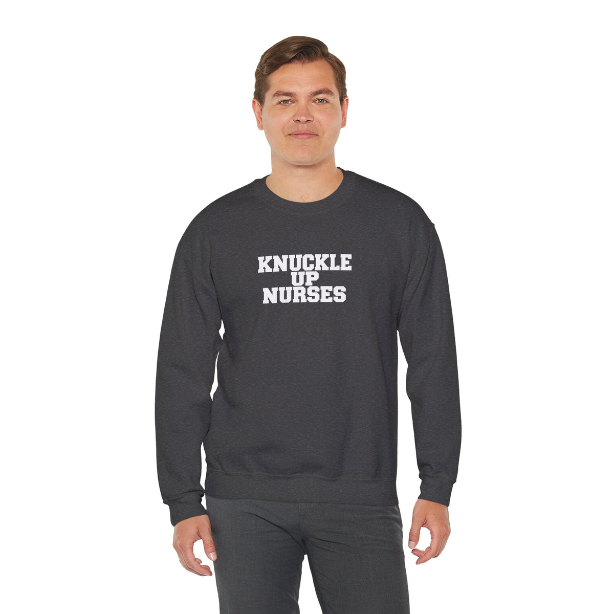 Knuckle Up Nurses Unisex Crewneck Sweatshirt