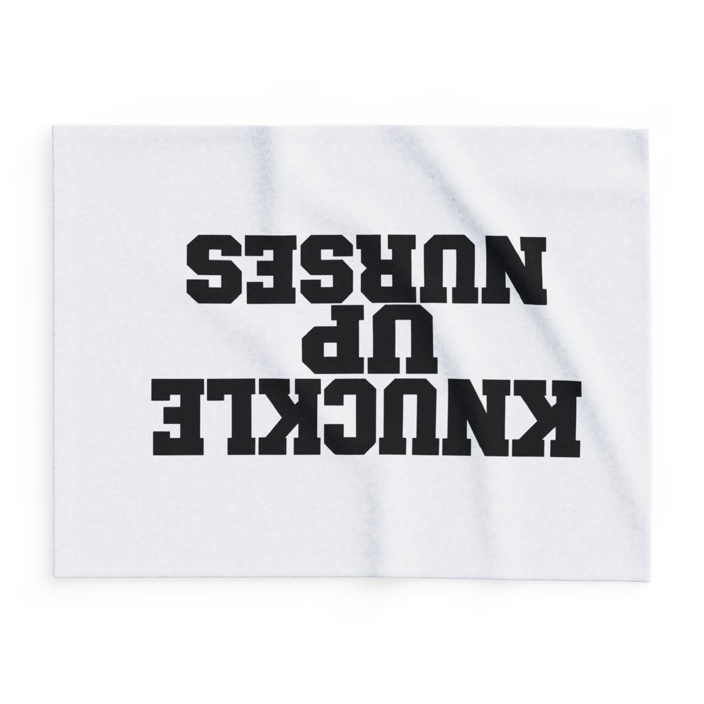 Knuckle Up Nurses Arctic Fleece Lap Blanket