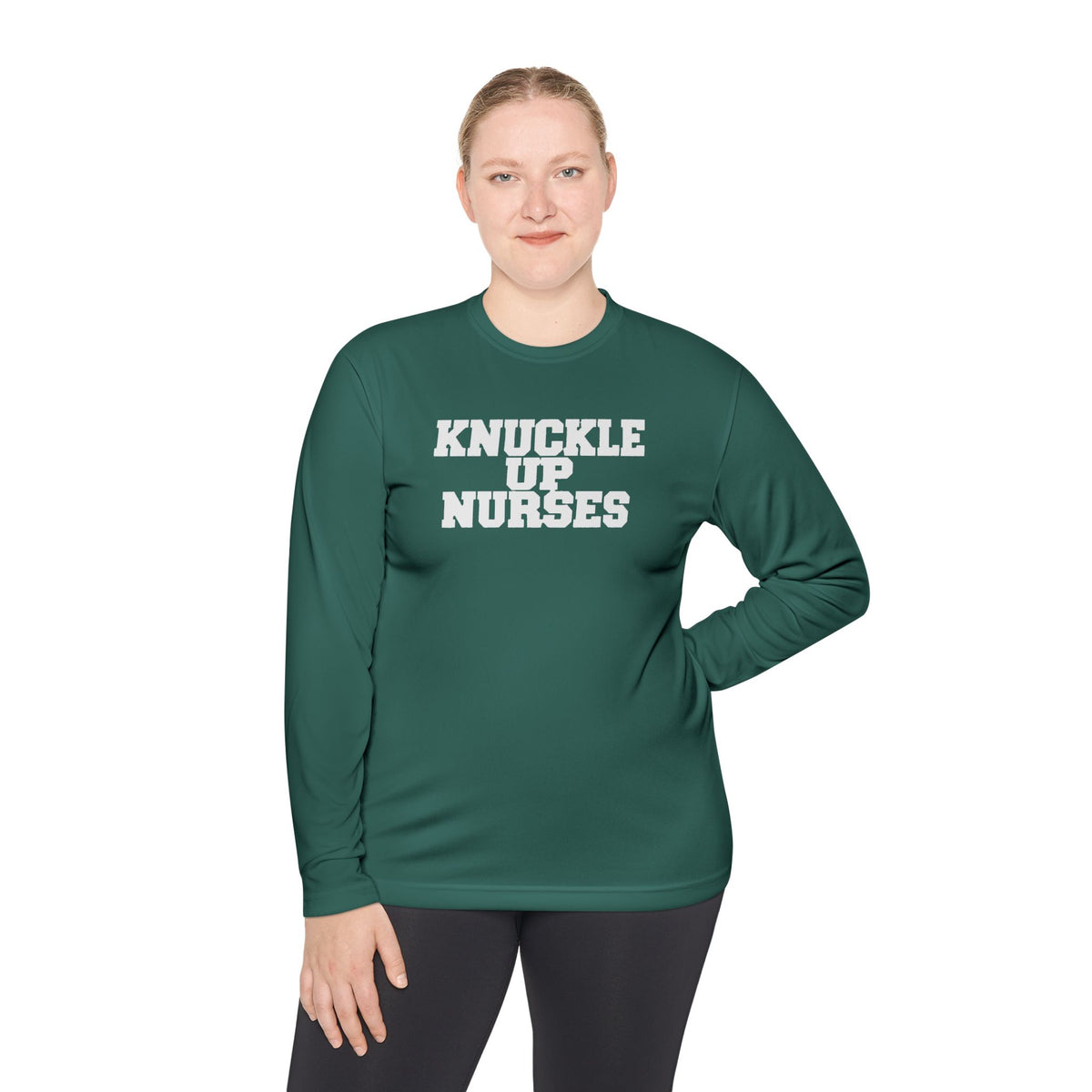 Knuckle Up Nurses Lightweight Performance Long-Sleeve Tee