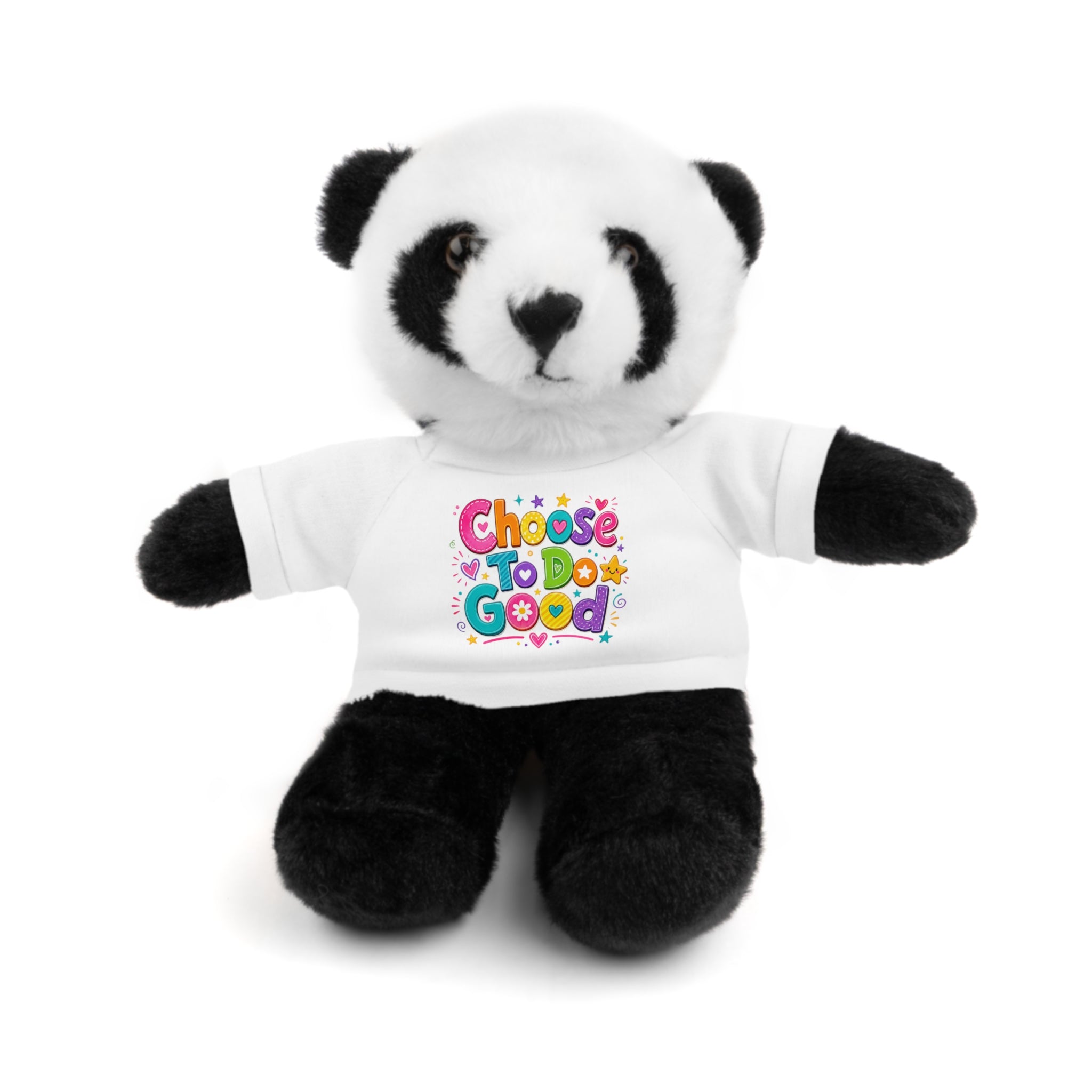 Choose To Do Good Plush Stuffed Animal with T-Shirt – Inspirational Teddy Bear & Animal Friend for Kids