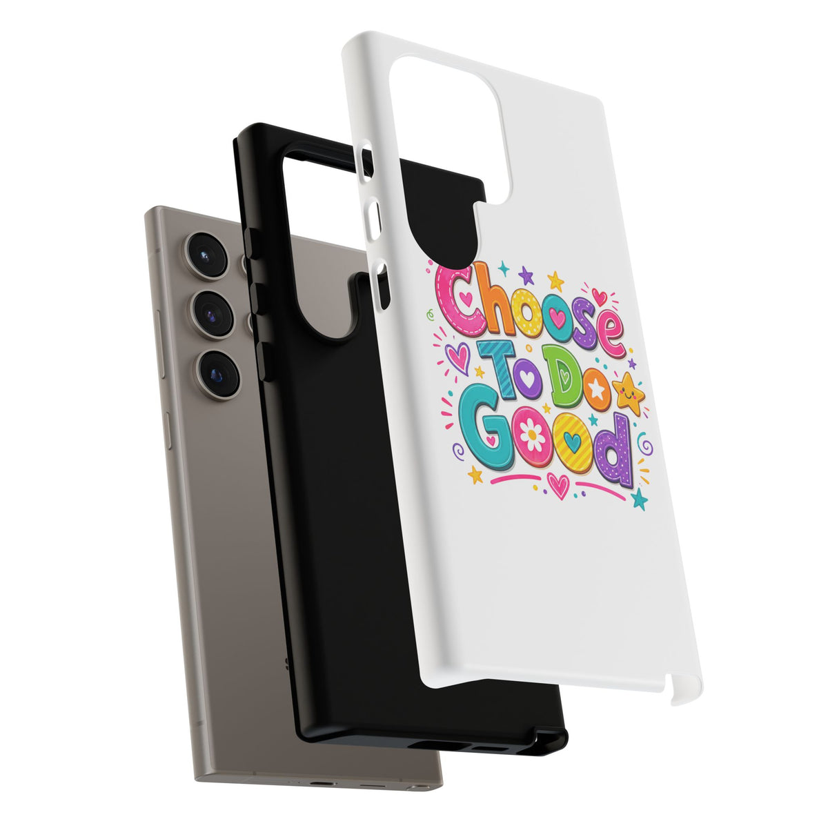 Girls Choose To Do Good Inspirational Tough Phone Case – Glossy or Matte