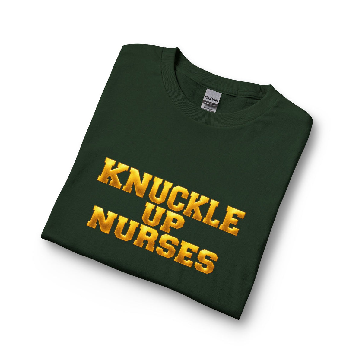 Knuckle Up Nurses Heavy Cotton Long-Sleeve T-Shirt