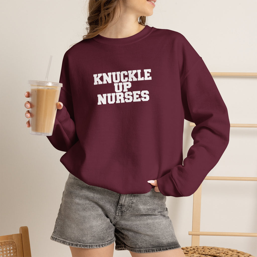 Knuckle Up Nurses Unisex Crewneck Sweatshirt