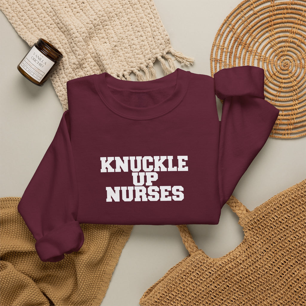 Knuckle Up Nurses Unisex Crewneck Sweatshirt