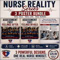 Nurse Reality Series – 3 Poster Bundle – DIGITAL DOWNLOAD (Printable Wall Art)