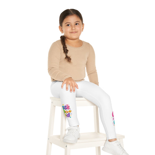 Choose To Do Good Girls Leggings – Colorful Inspirational Kids Leggings, Soft Stretch Play Leggings, Positive Everyday Girls Apparel
