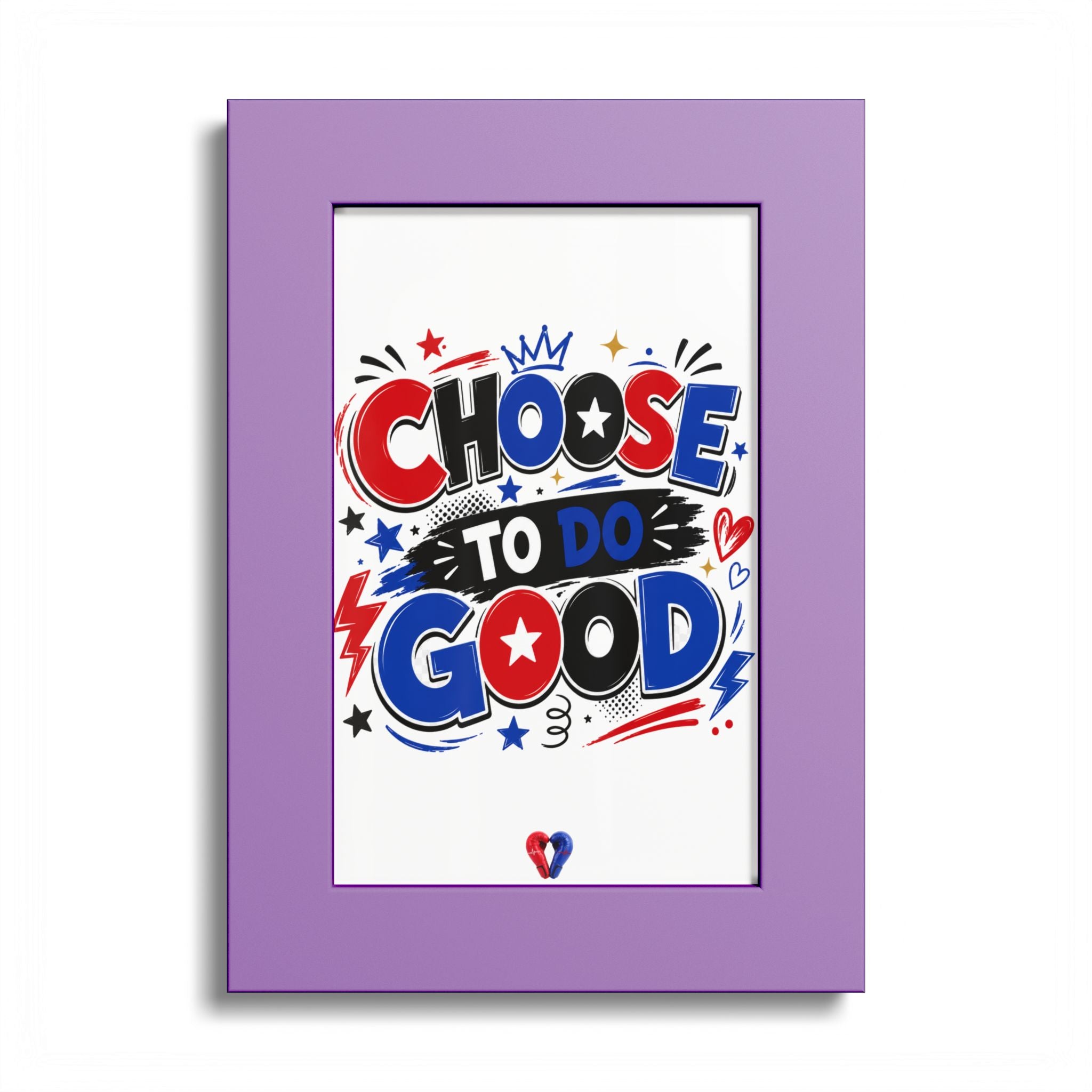 Choose To Do Good Framed Wall Art for Boys | Positive Kids Room Decor | Inspirational Children's Wall Print