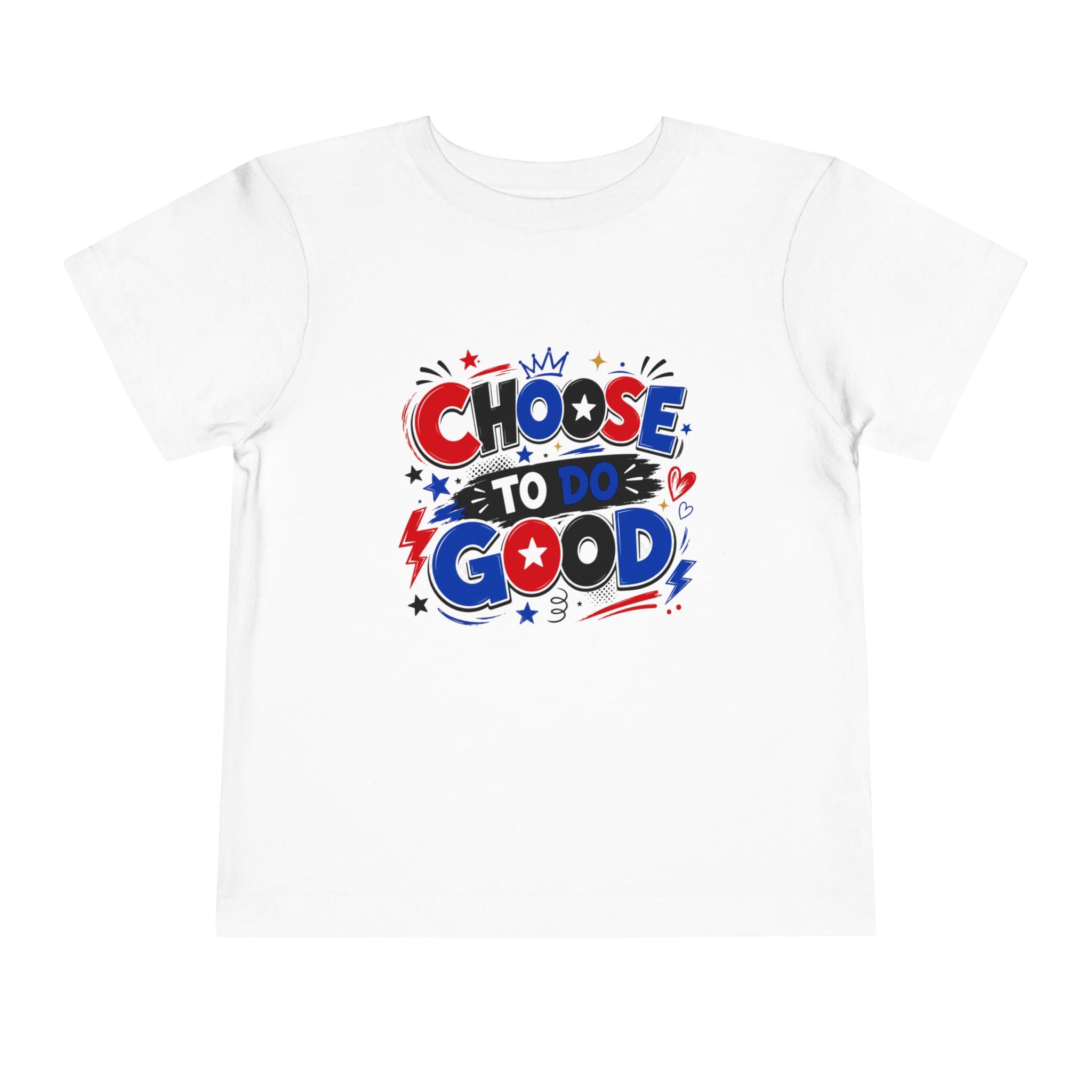 Choose To Do Good Boys Toddler T-Shirt | Colorful Inspirational Kids Tee | Positive Kindness Shirt