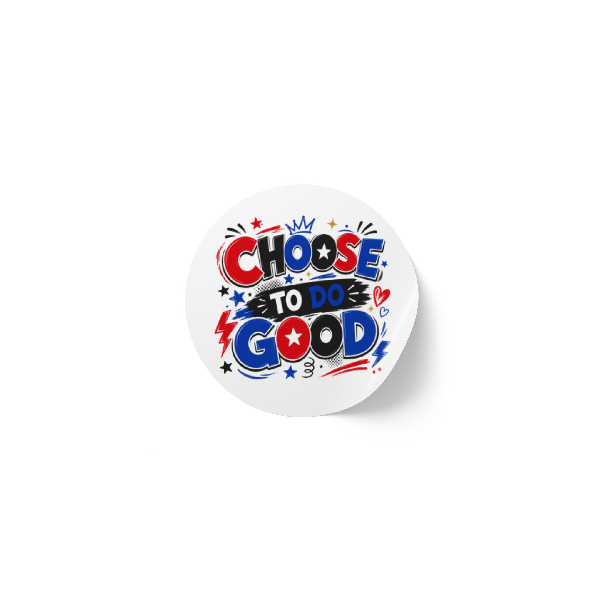 Choose To Do Good Inspirational Reward Stickers | Boys Kids Sticker Pack