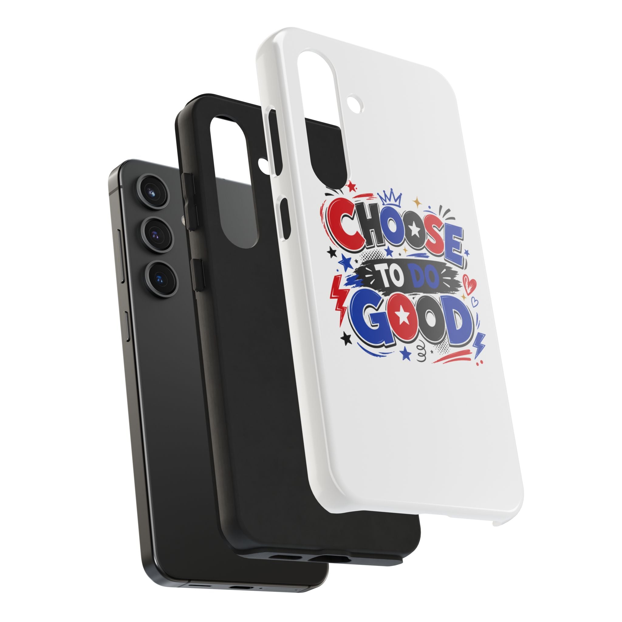 Boys Choose To Do Good Inspirational Glossy Tough Phone Case