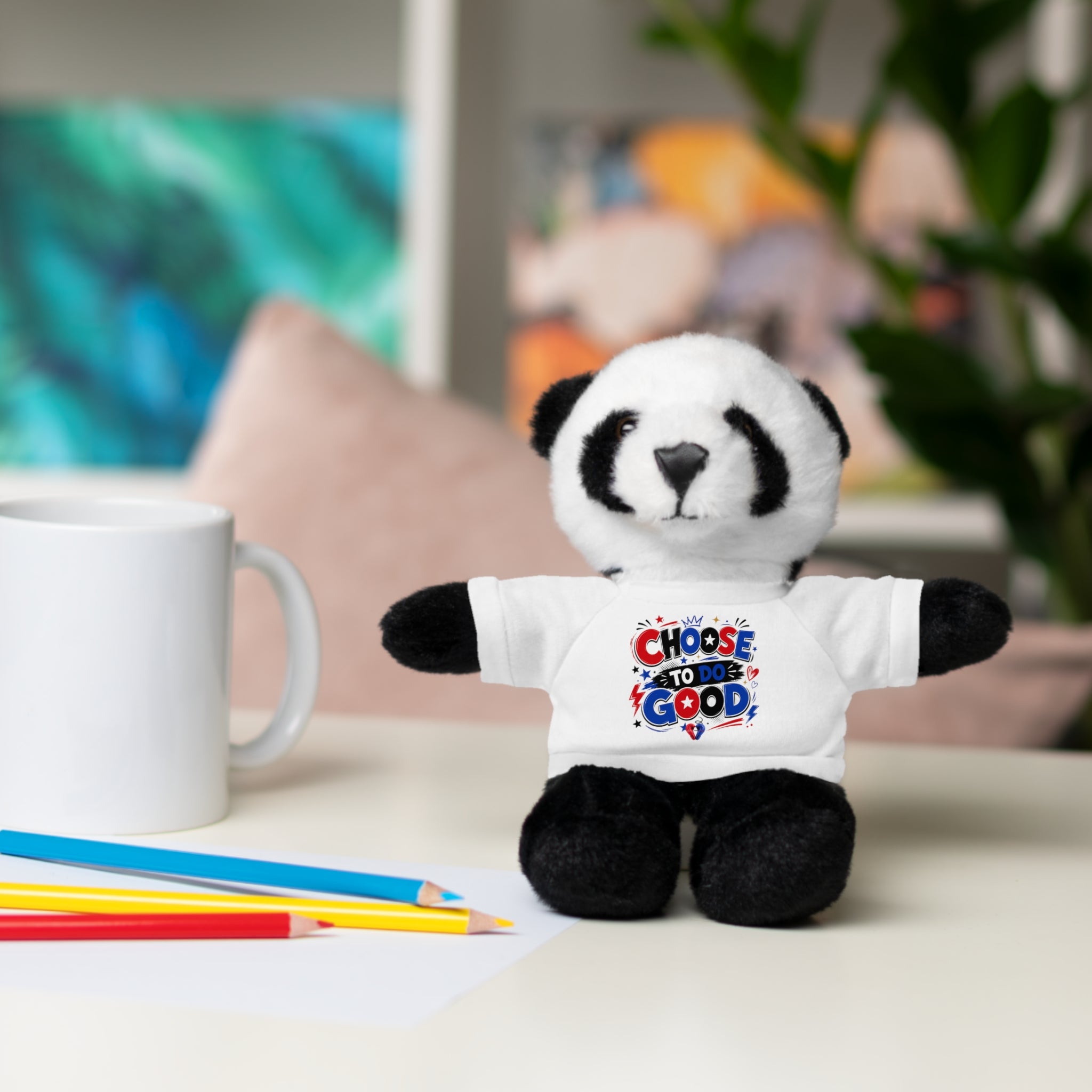 Choose To Do Good Boys Plush Stuffed Animal with T-Shirt – Inspirational Gift for Boys