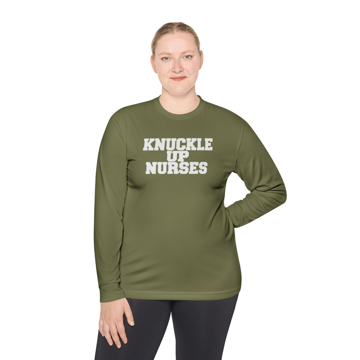 Knuckle Up Nurses Lightweight Performance Long-Sleeve Tee