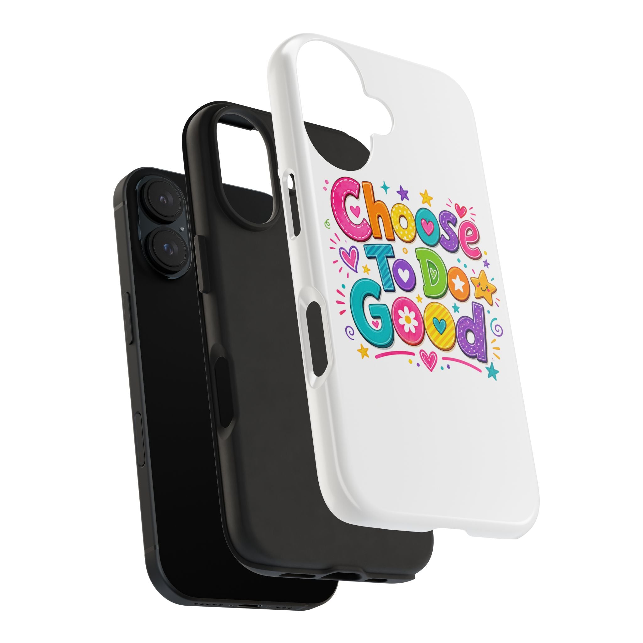 Girls Choose To Do Good Inspirational Glossy Tough Phone Case