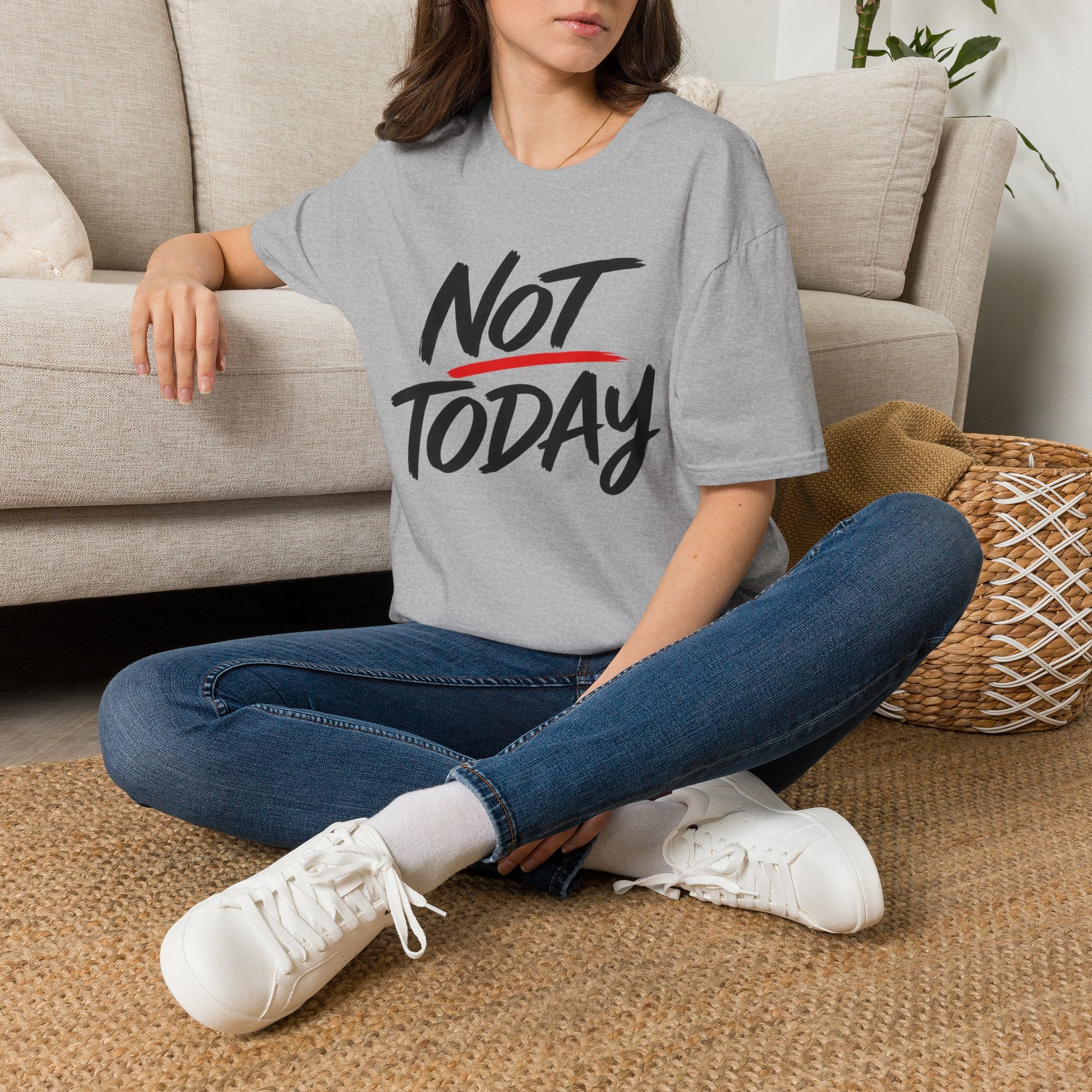 Not Today Unisex Softstyle T-Shirt | Bold Everyday Statement Shirt