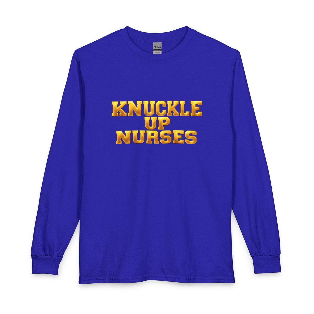 Knuckle Up Nurses Heavy Cotton Long-Sleeve T-Shirt
