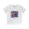 Choose To Do Good Boys T-Shirt – Patriotic Kids Softstyle Tee, Positive Message Shirt, Kindness Gift for Boys